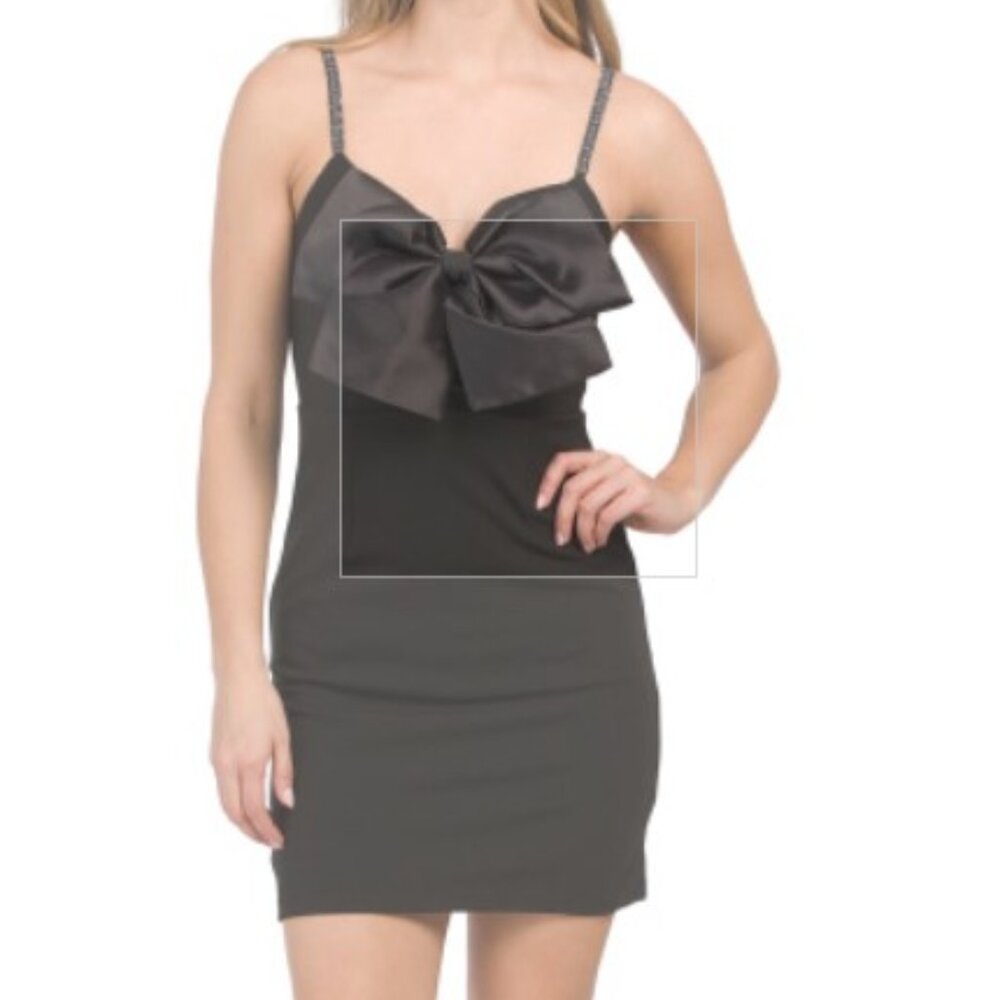 NWT LENA Sleeveless Bow Mini Dress small medium